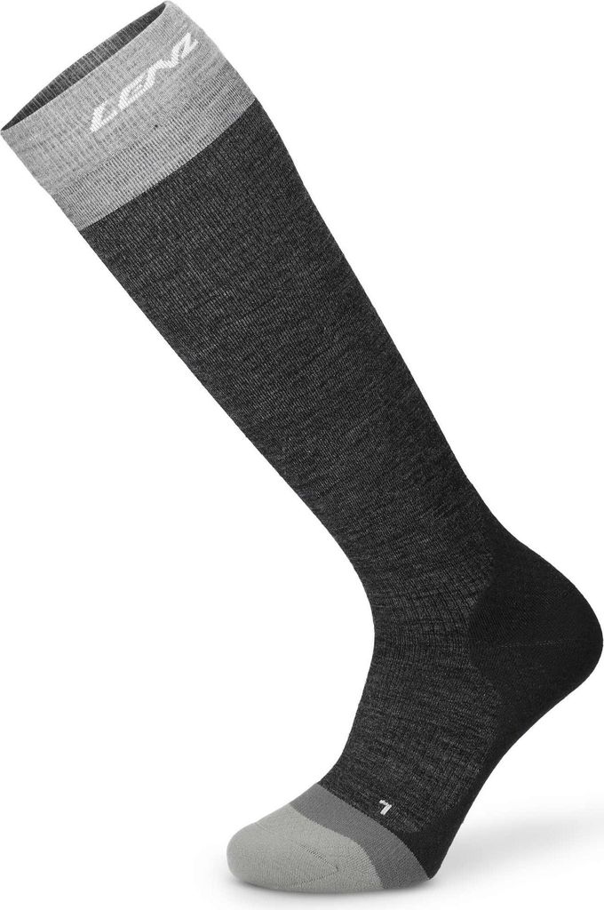 Lenz Think About Merino Compression 1 Socken, dunkelgrau, 39-41