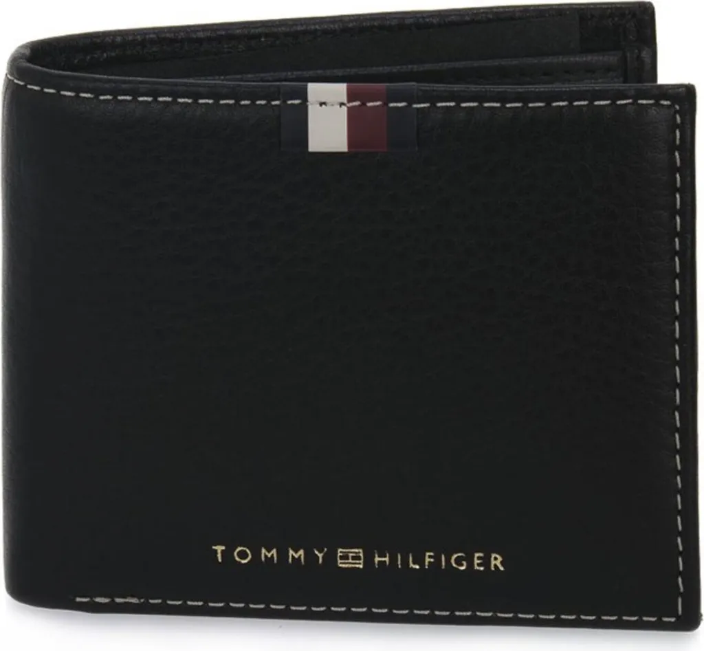 Portefeuille Tommy Hilfiger AM11600BDS en cuir noir élégant pour homme