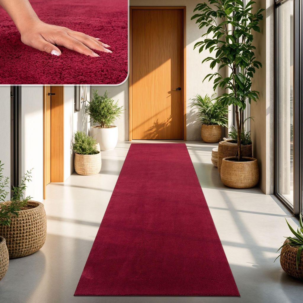 TT Home Wohnzimmer Teppich Kurzflor Anti-Rutsch Rückseite Produktbild 