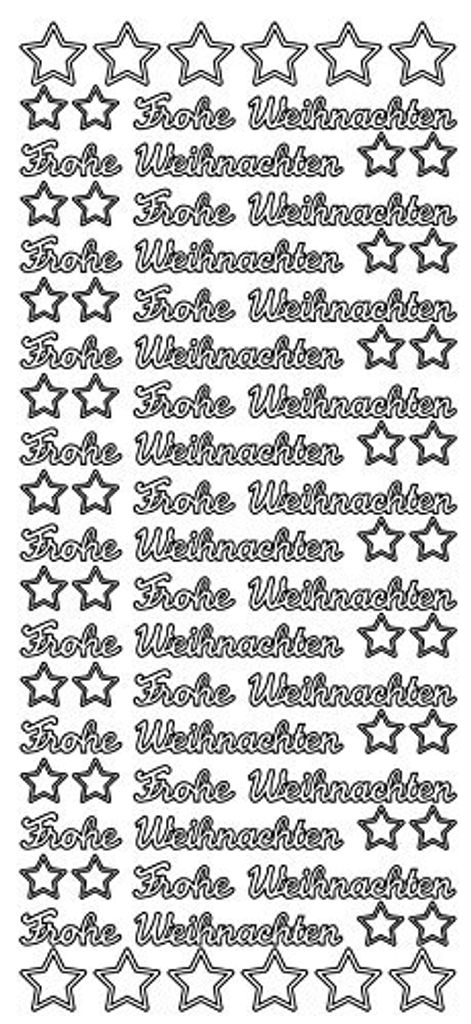Konturensticker Frohe Weihnachten