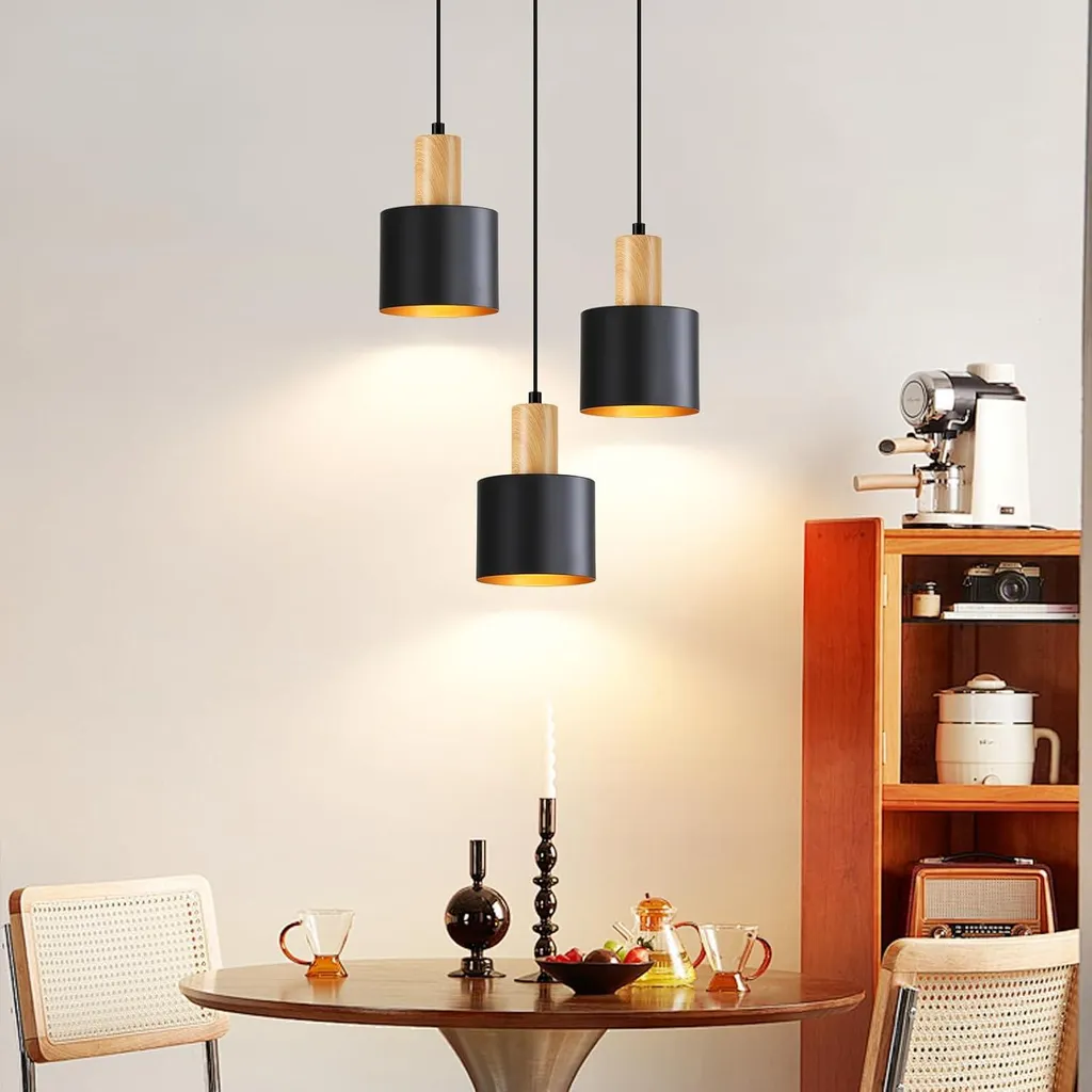 Lustre Cuisine E27 pour Éclairage Sans Éblouissement Hauteur Modulable