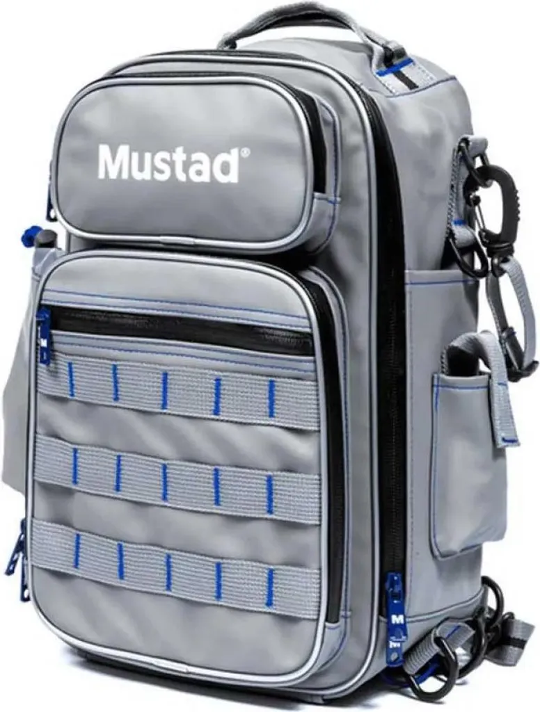 Sac à dos Mustad Game Time Sling Rucksack gris pour la pêche active