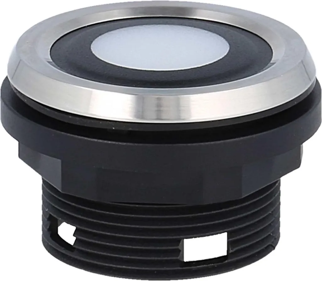 Bouton à membrane unique éclairé Georg Schlegel SHORTRON rond 1 pièce