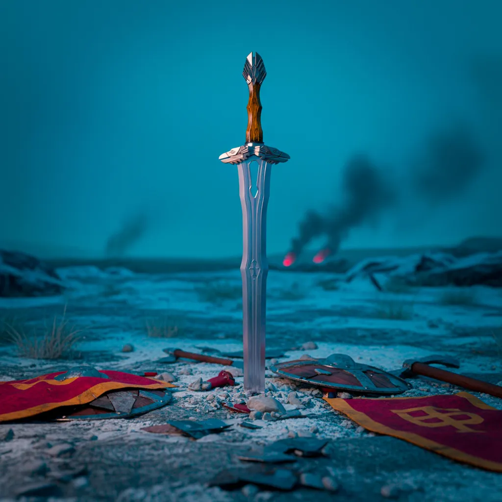 Épée de collection The Hobbit en acier inoxydable avec support mural - 5