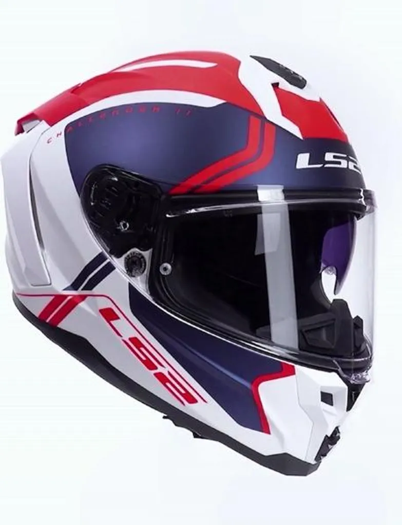 Casque de moto intégral LS2 Challenger II blanc grand confort XL