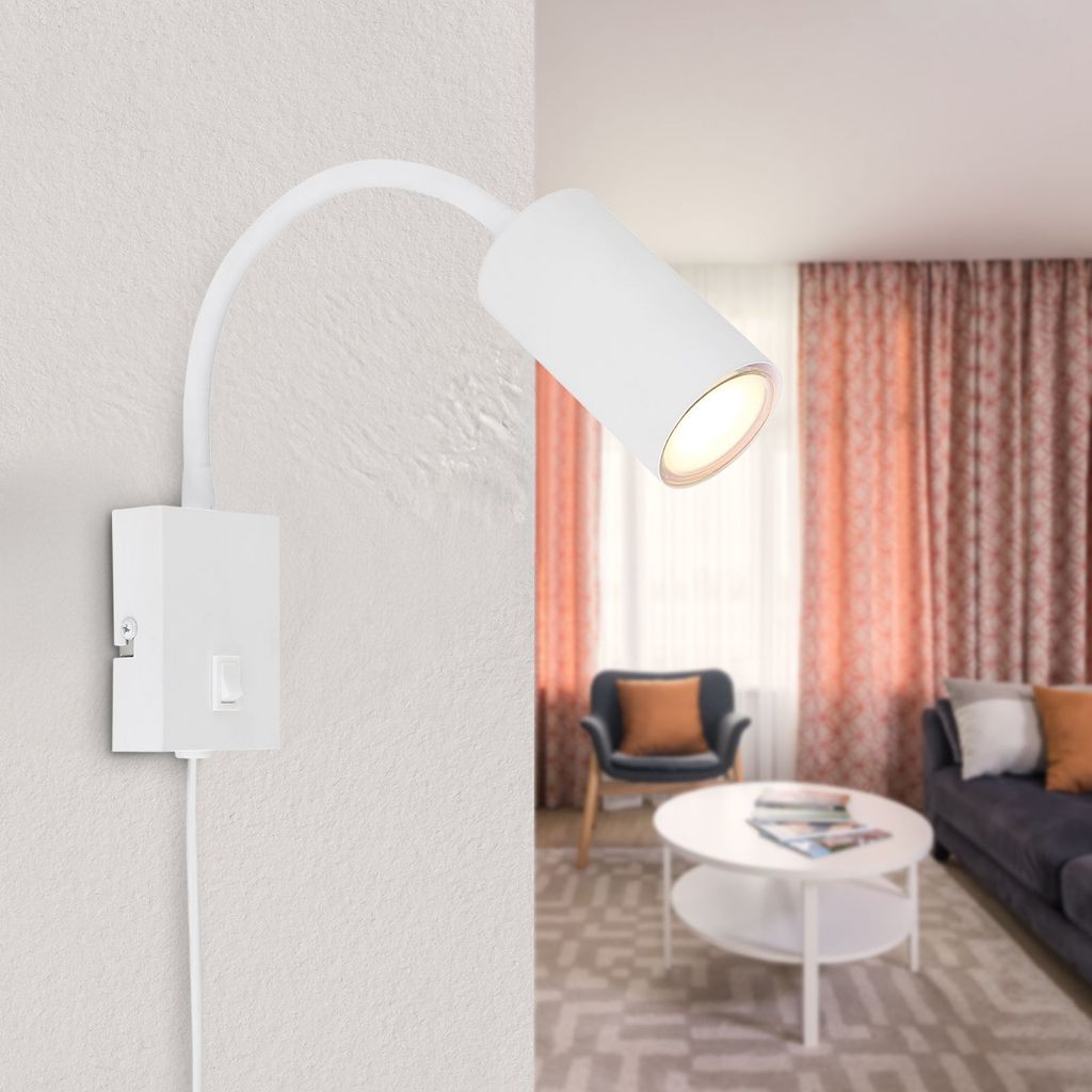 GLOBO Wandleuchte Innen Schalter Wohnzimmer Wandlampe Produktbild 3