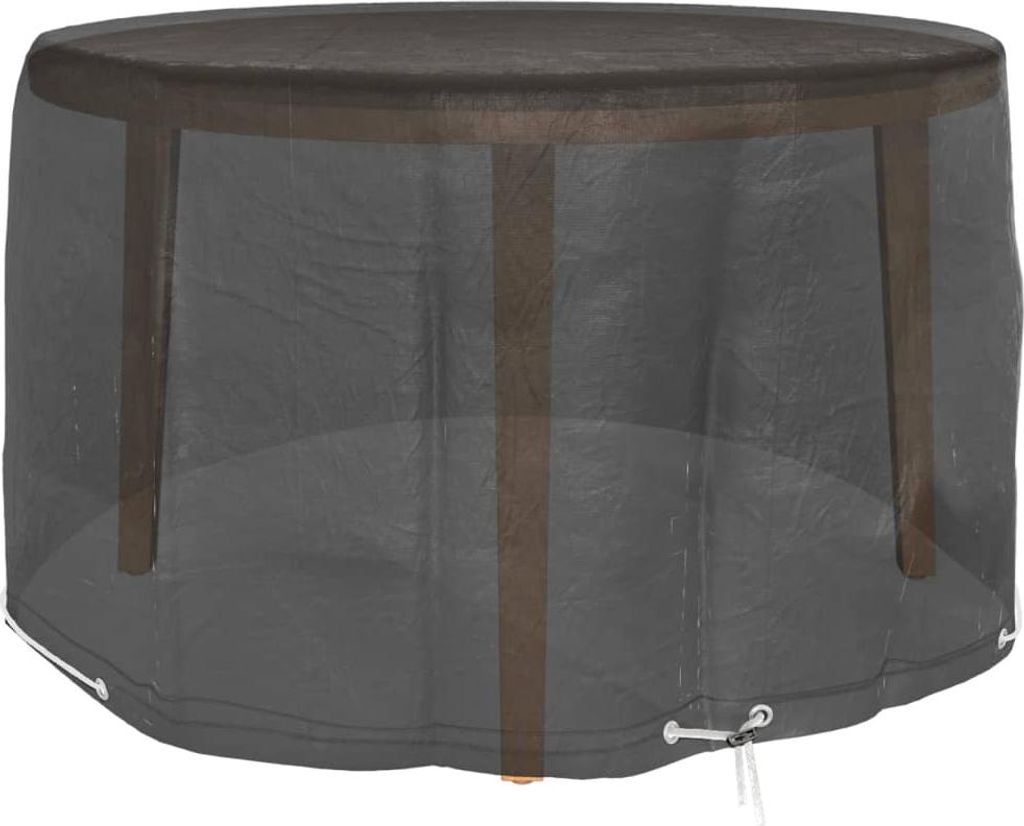 vidaXL Obal na záhradný nábytok 6 očiek Ø125x75 cm okrúhly Obrázok produktu 