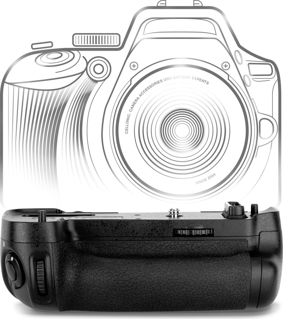 CELLONIC Batteriegriff MB-D16 kompatibel mit Nikon D750 Akkugriff für EN-EL15 Battery Grip - Kamera Hochformatgriff, Multifunktions Handgriff, Ver...