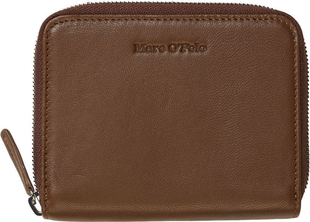 Marc O'Polo Geldbörse Ellis Zip Wallet Dark Walnut dunkelbraun