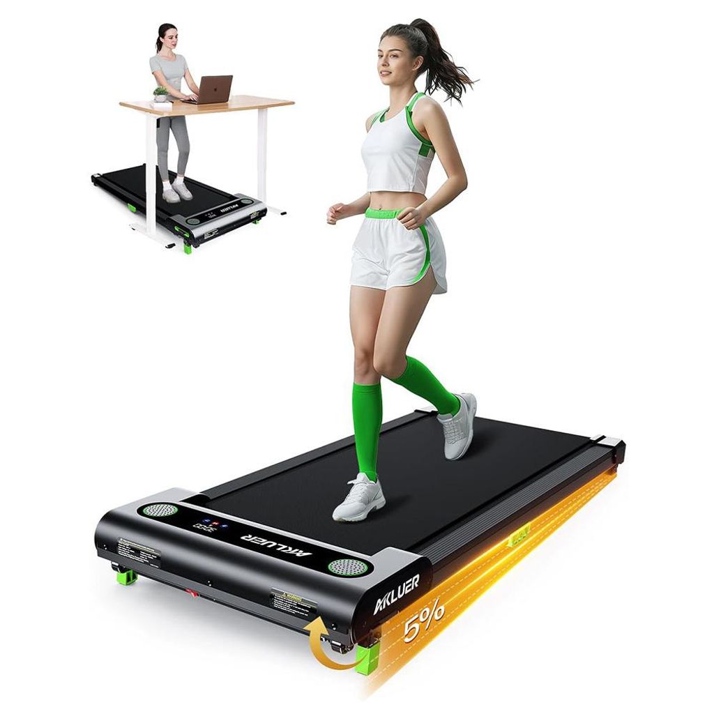AKLUER 480L-A Walking Pad mit Steigung, 2,5 HP Motor, 0,6–6 Produktbild 
