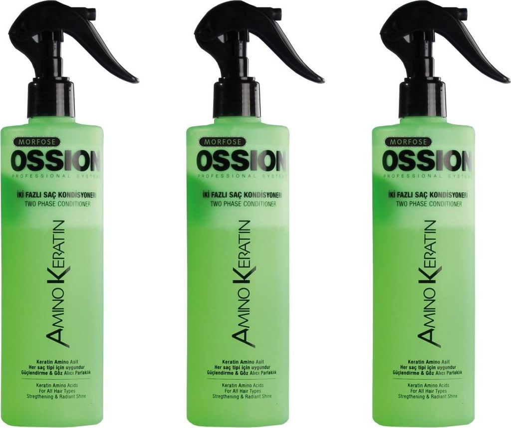 Ossion Amino Keratin TwoPhase Conditioner 3x400 ml