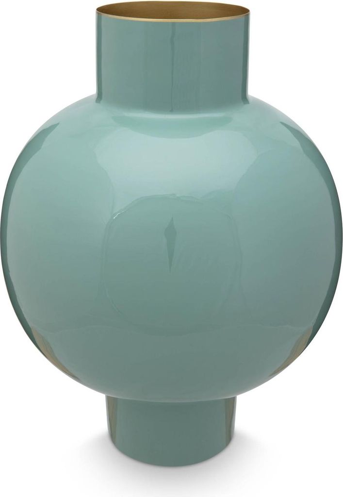 Pip Studio Vase Metal Large Soft Green 31.5x42cm