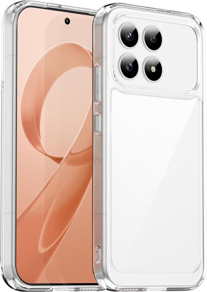Für Xiaomi Poco F8 Pro Colorful Serie TPU Acryl Hybrid Schutz Hülle Transparent