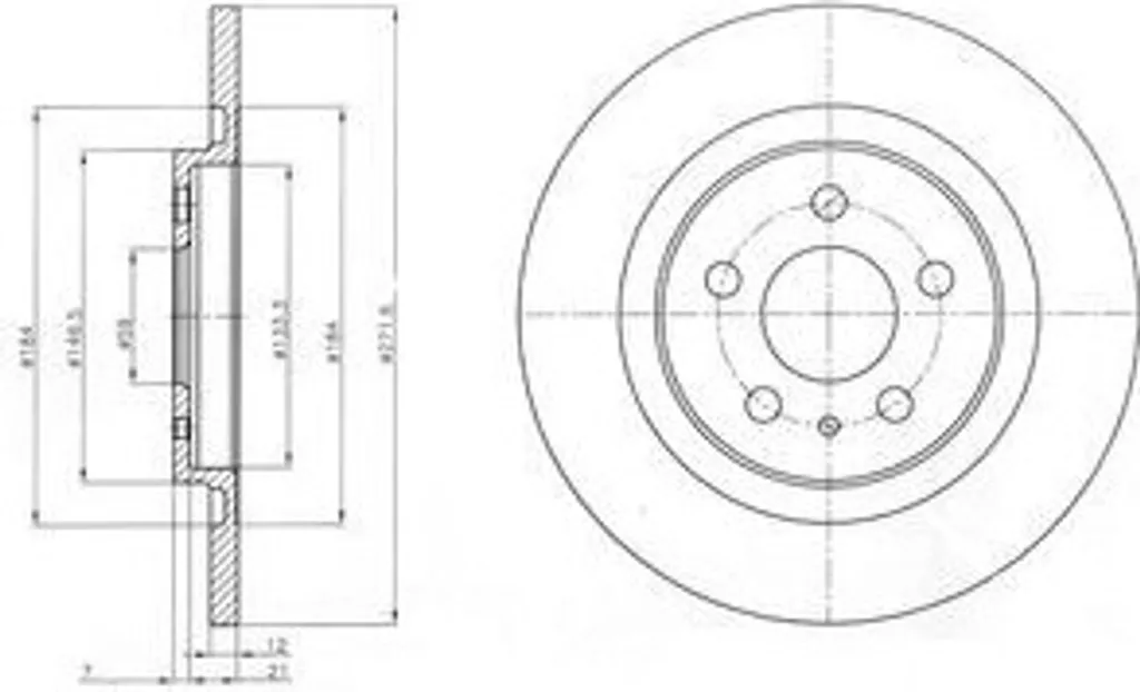 Disque de frein Dr!ve+ DP1010.11.0283 - Haute résistance thermique OE