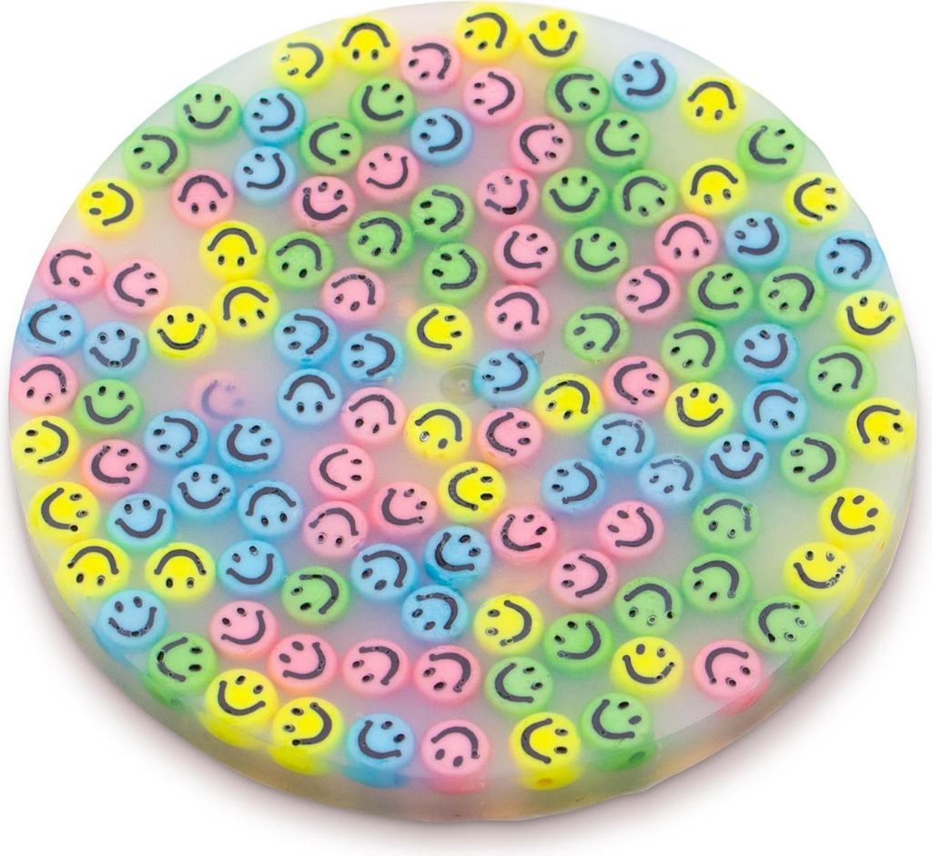 Smile Gesichter Bastelset Pastell Armband DIY Set
