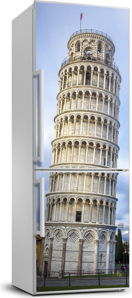 Tulup Kühlschrankdekoration - 70x190 cm - Aufkleber auf dem Kühlschrank - Der Schiefe Turm von Pisa