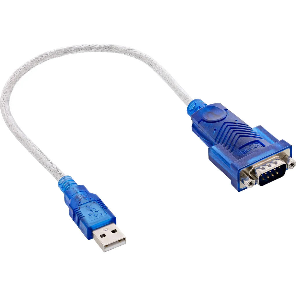 Convertitore USB Seriale InLine 0,2m RS-232 Sub-D Maschio Professionale - 1