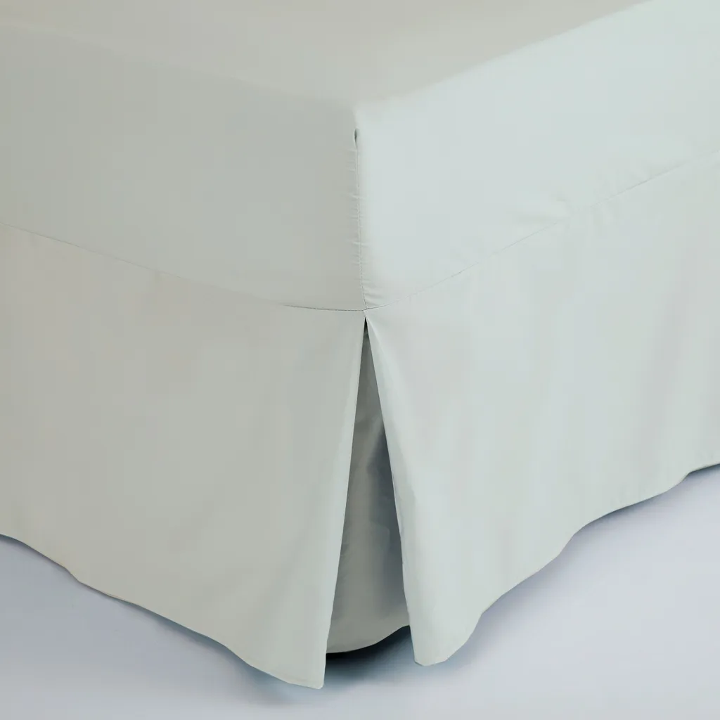 Volant de Lit Percale BM178 Gris Clair : Qualité Durable et Toucher Doux