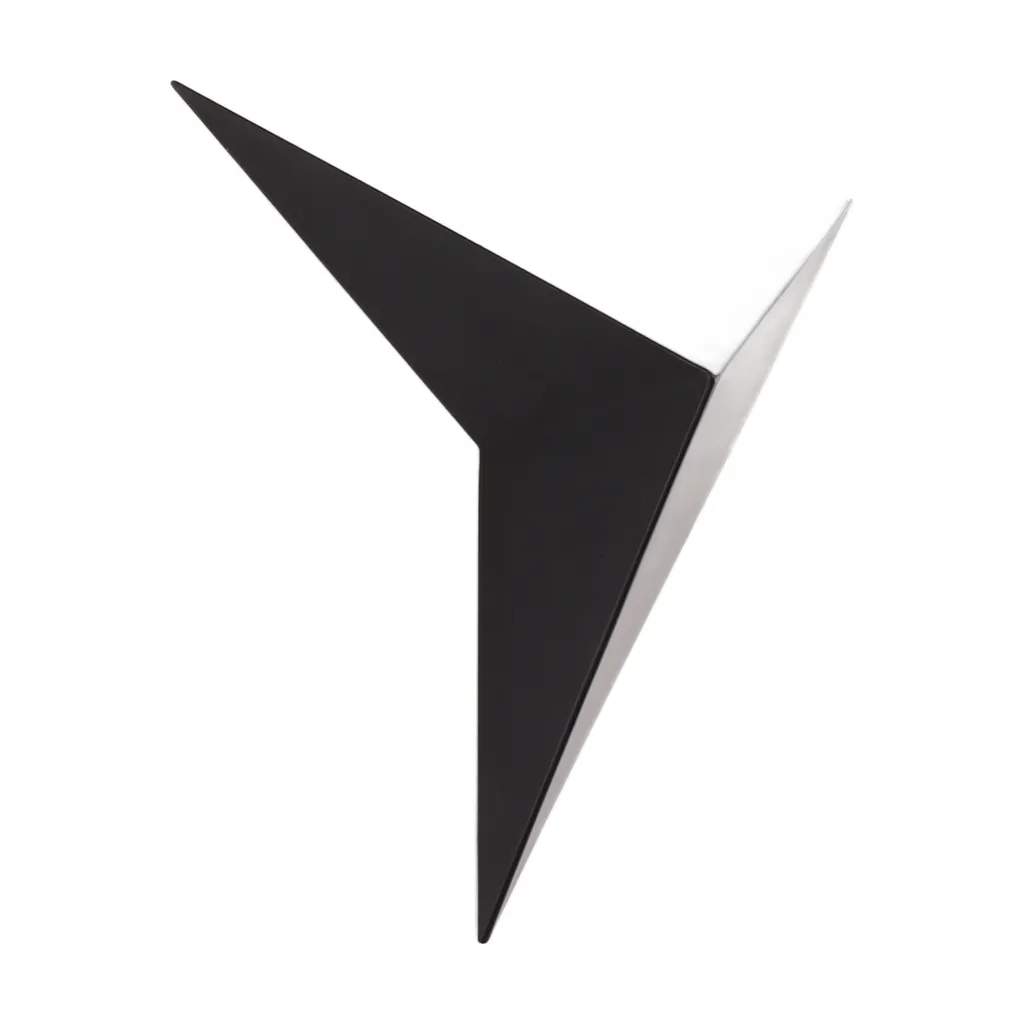 Applique murale LED triangulaire moderne noire 12W pour salon chic
