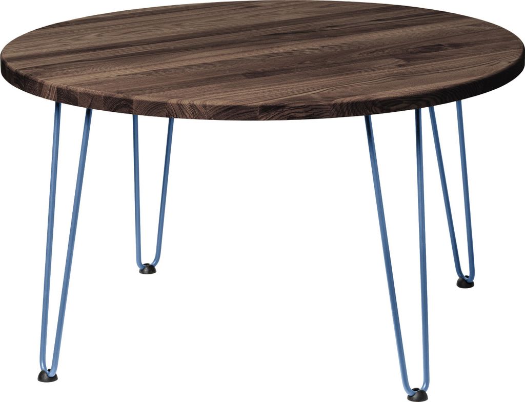 LAMO Manufaktur Couchtisch rund aus Holz 80 cm | Beistelltisch couch | Wohnzimmertisch rund, Kaffeetisch, runder Couchtisch | Stärke: 28 mm, Farbe...