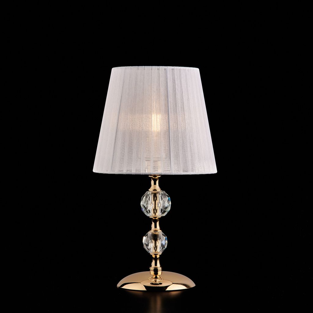 Klassische Lampe Ruben Kristall Gold 1 Licht E14 Produktbild 