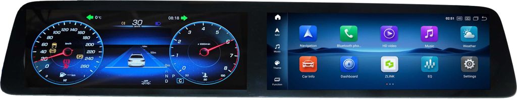 Für Mercedes E-Klasse W213 NTG 5.5 12+12" Touchscreen Produktbild 