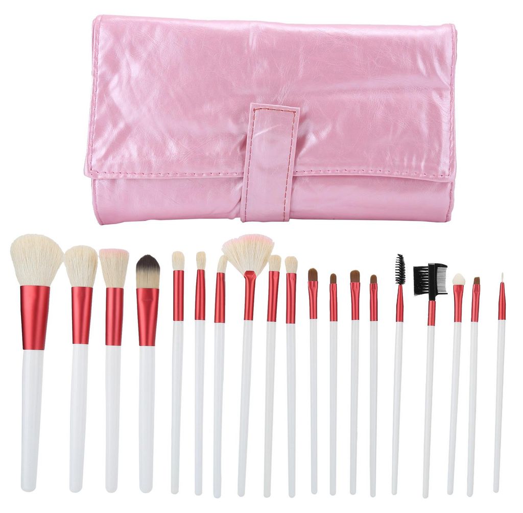 20-teiliges Make-up-Pinselset: Foundation, Rouge, Puder, Concealer, Lidschatten, Kosmetikpinsel