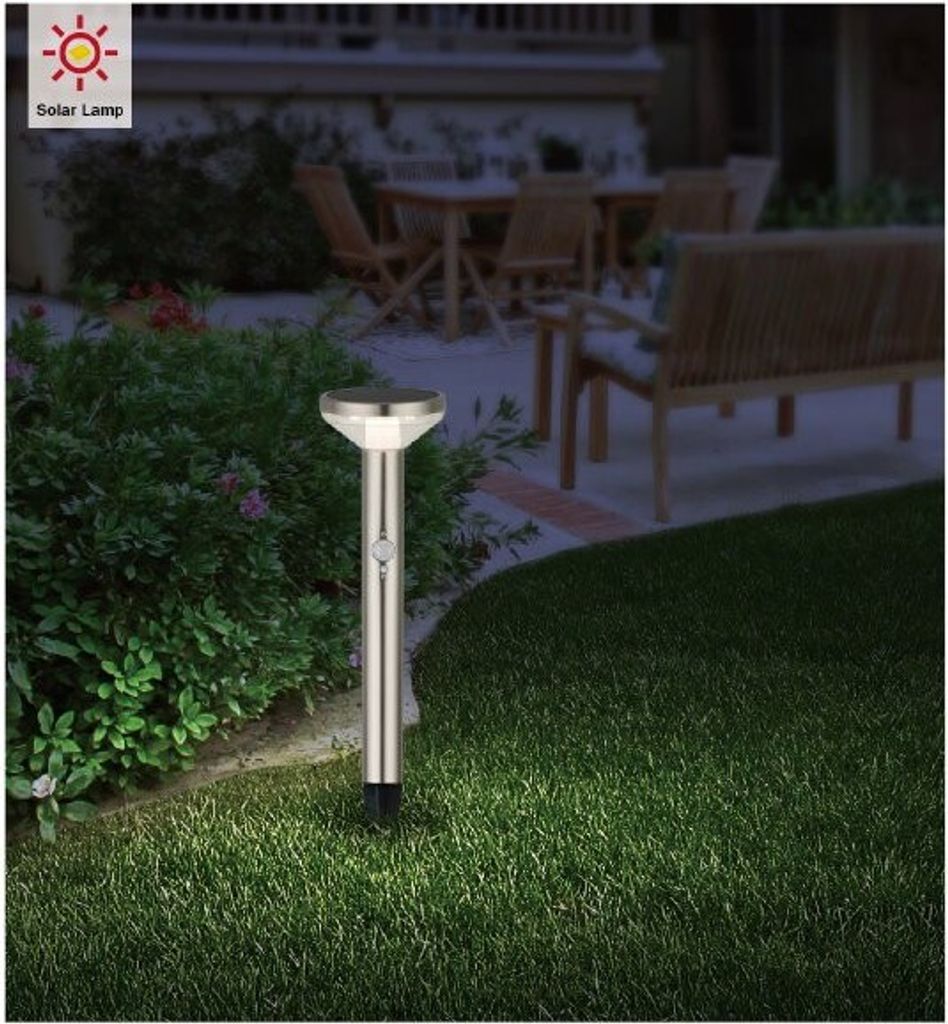 C-Light LED Solar Garten Leuchte 3000K PE1957