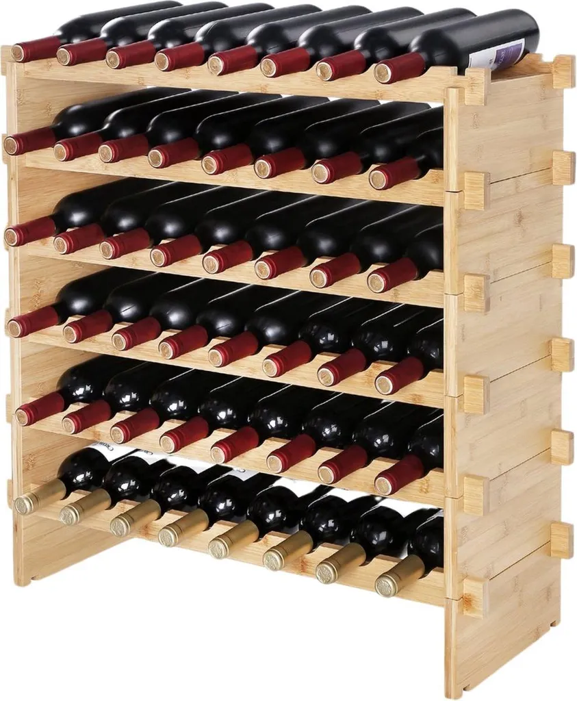 Range-bouteilles vertical gain de place - Cave à vin 72 emplacements