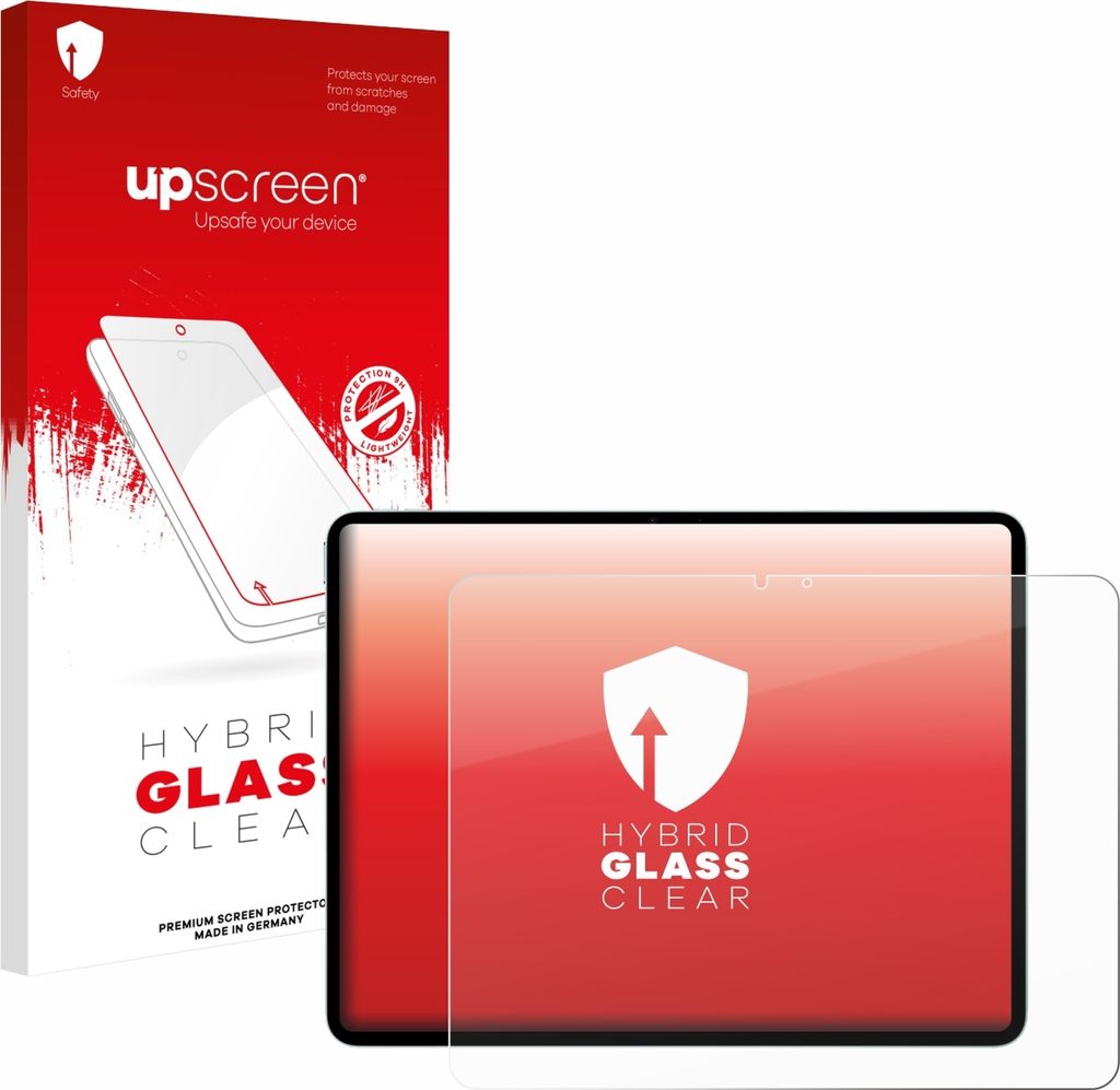 upscreen Schutzglas für Apple iPad Air 13" M3 2025 / M4 2026 Schutzfolie Panzer Folie Glas Display Schutz klar