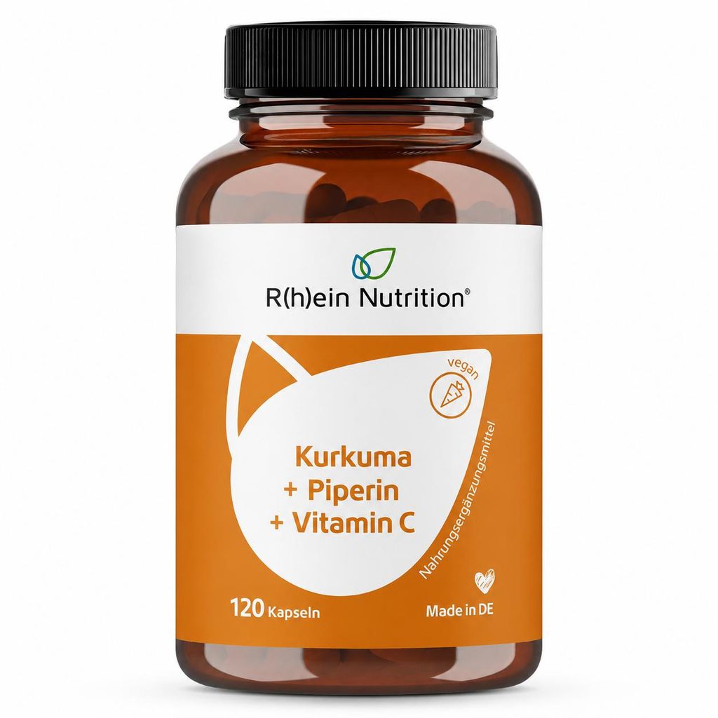 Kurkuma 95% kurkumin + piperin + vitamin C veganské kapsle. Obrázek produktu 