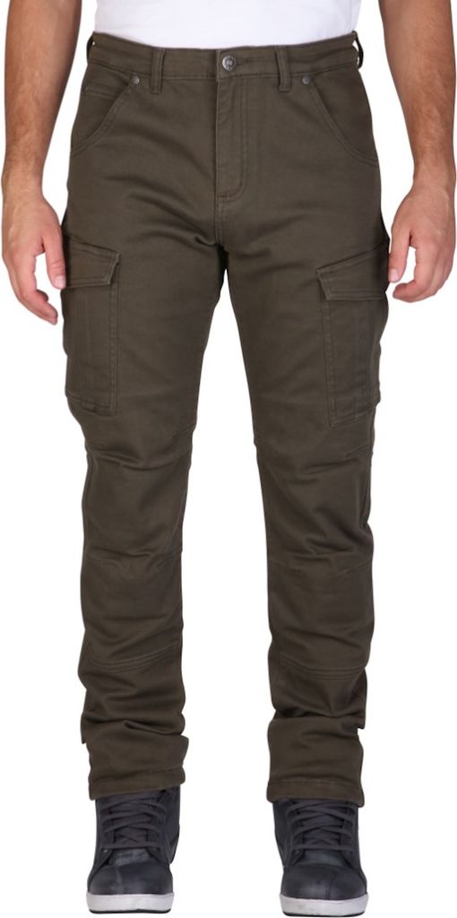 Modeka Brandon Cargo Motorrad Jeans Farben: Oliv, Grösse: 38