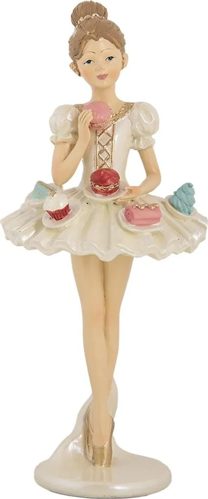 Statuette de Danseuse Étoile Décorative Design Romantique 10x24 cm