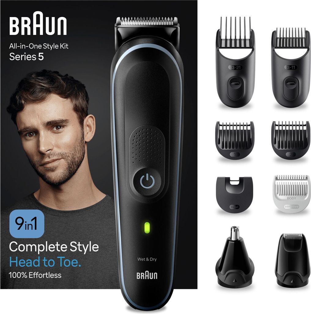 Tondeuse pour le corps tout-en-un Braun Multigroom 9-en-1 Image du produit 