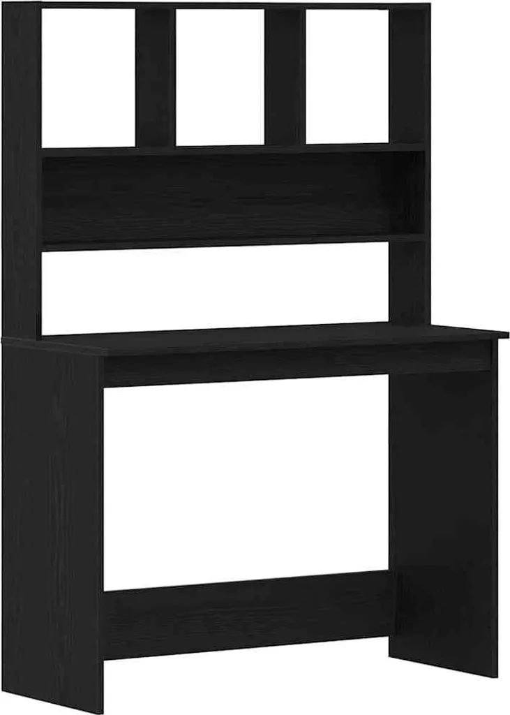 Scrivania per Computer SYFAX 102x45x148 cm - Rovere Nero