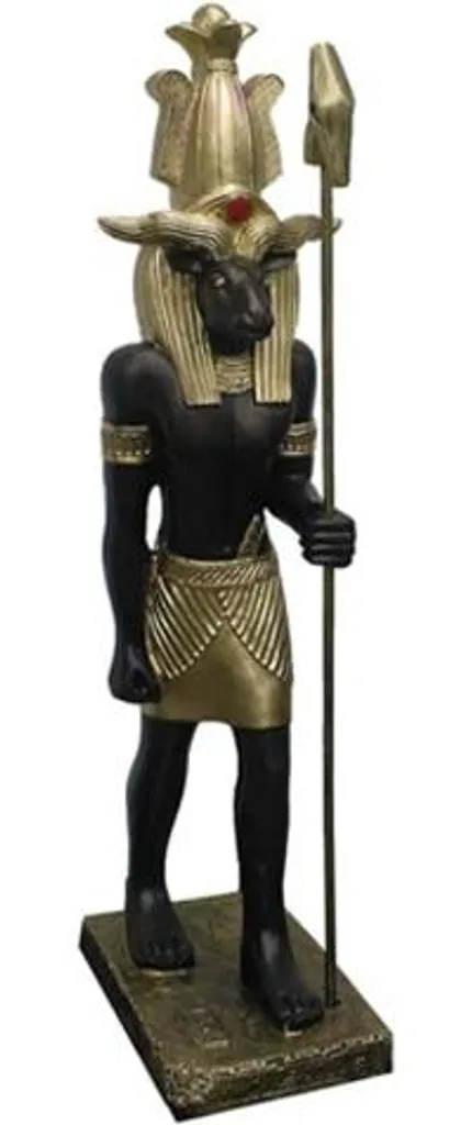Statue Khnoum 40 cm en Style Antique - Figurine Égyptienne Grand Format