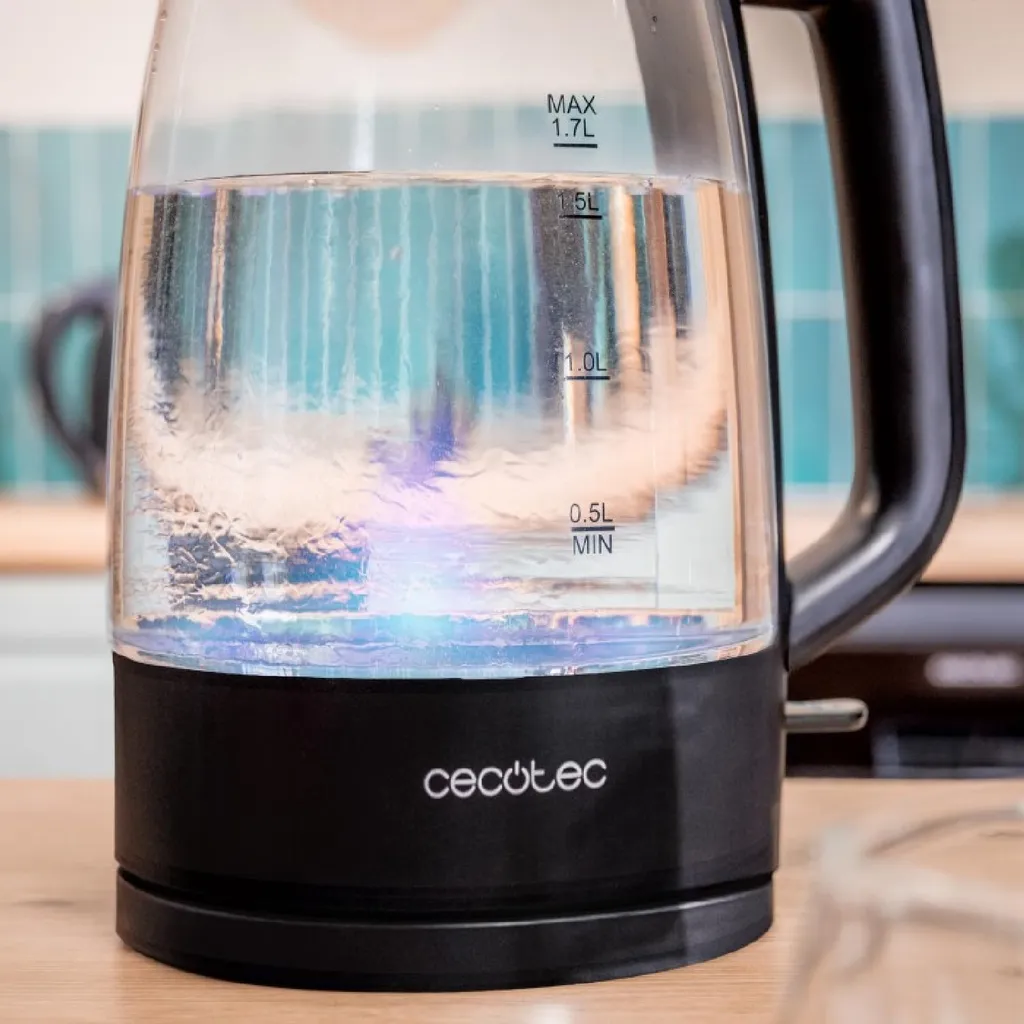 Bouilloire Sans BPA Cecotec ThermoSense 320 Clear : Eau Pure sans Goût - 4