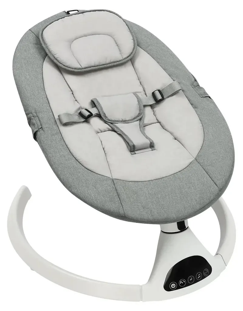 Solution anti-pleurs : Balançoire bébé vibrante et musicale Bluetooth