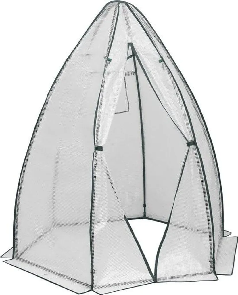 Serre d'Hivernage 180 cm avec Structure Acier et Bâche PE Blanche 140cm