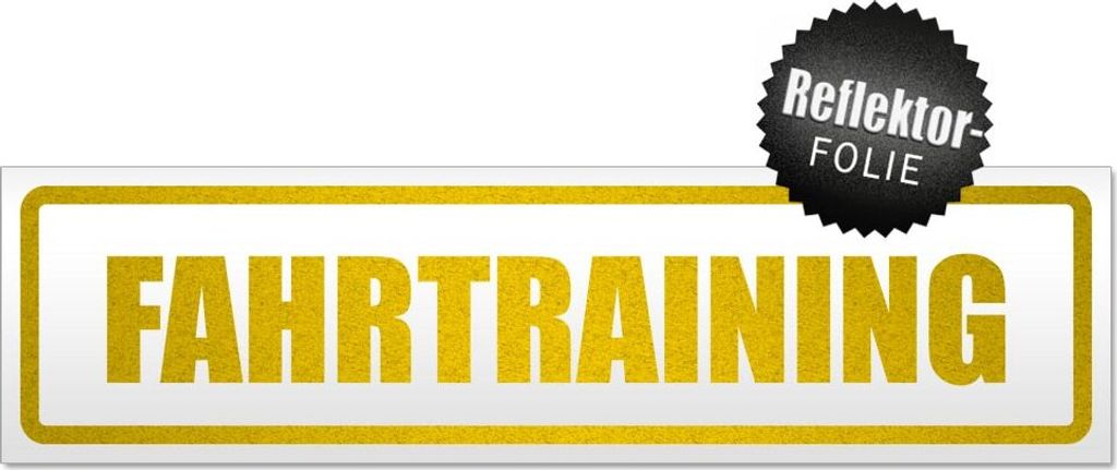Fahrtraining Magnetschild Schild magnetisch