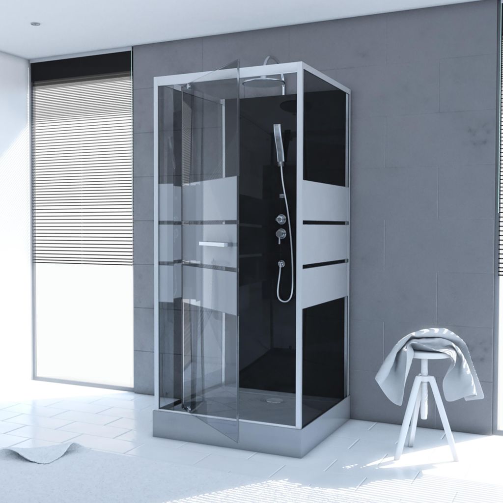 Dusche Komplett MARWELL Komplettdusche Fertigdusche Dusy 90 Produktbild 