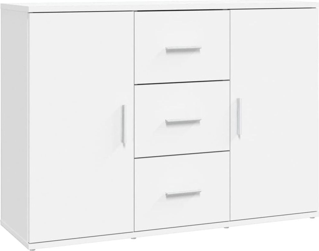 vidaXL Príborník biely 91x29,5x65 cm odvodený výrobok z Obrázok produktu 