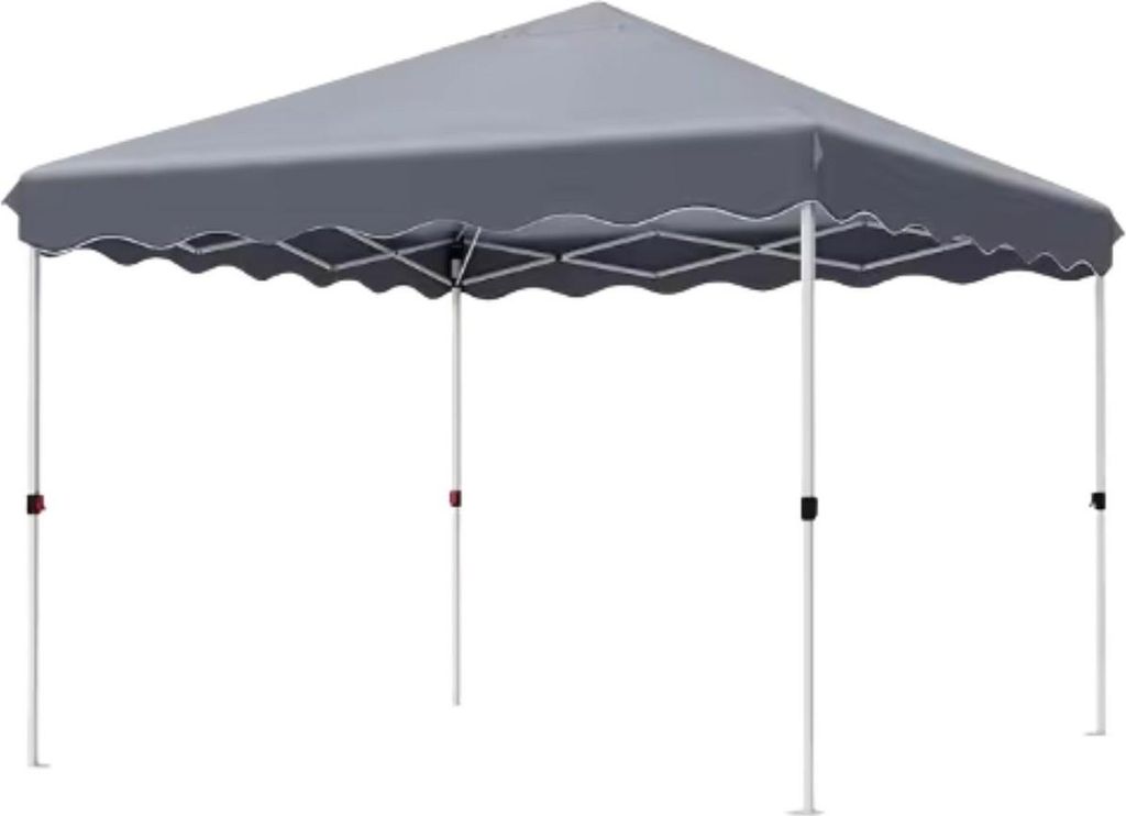 Pop-up Gazebo 3x3 m – Faltpavillon – Wasserdicht & UV 50+ – Höhenverstellbar – Outdoor & Garten – Strand-, Party- und Festivalzelt – Grau
