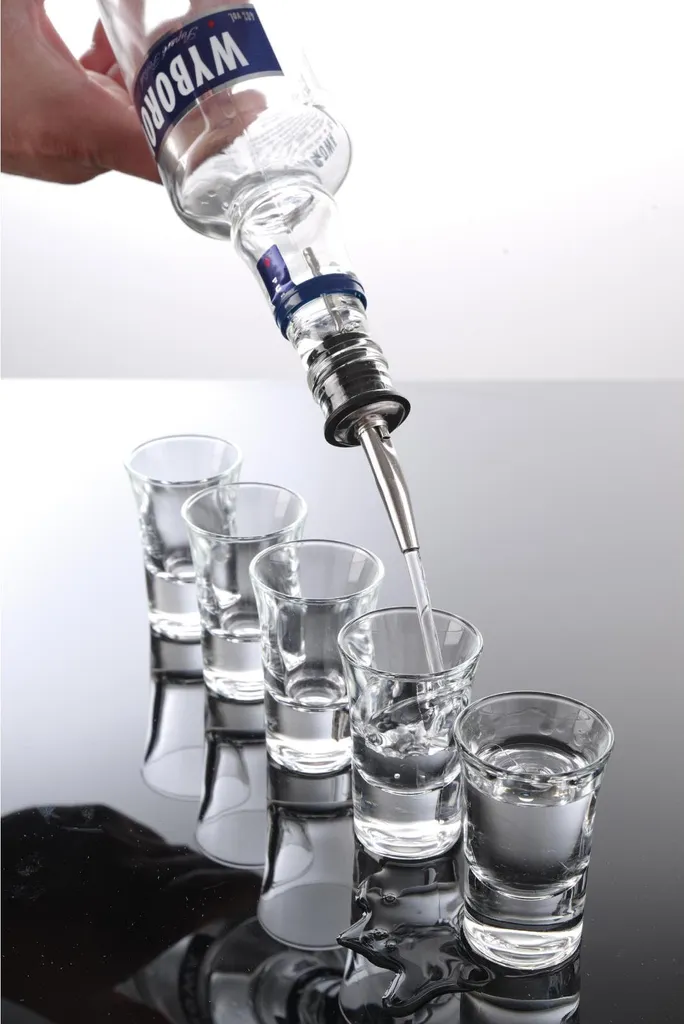 PRIMA Dosatore alcolici, Dosatore per bottiglie da bar - 2.0 cl. Incl. Supporto da parete per bottiglie da 3 litri