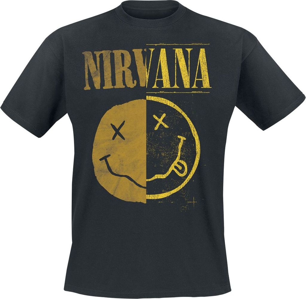 Nirvana T-Shirt Herren Spliced schwarz XL Produktbild 