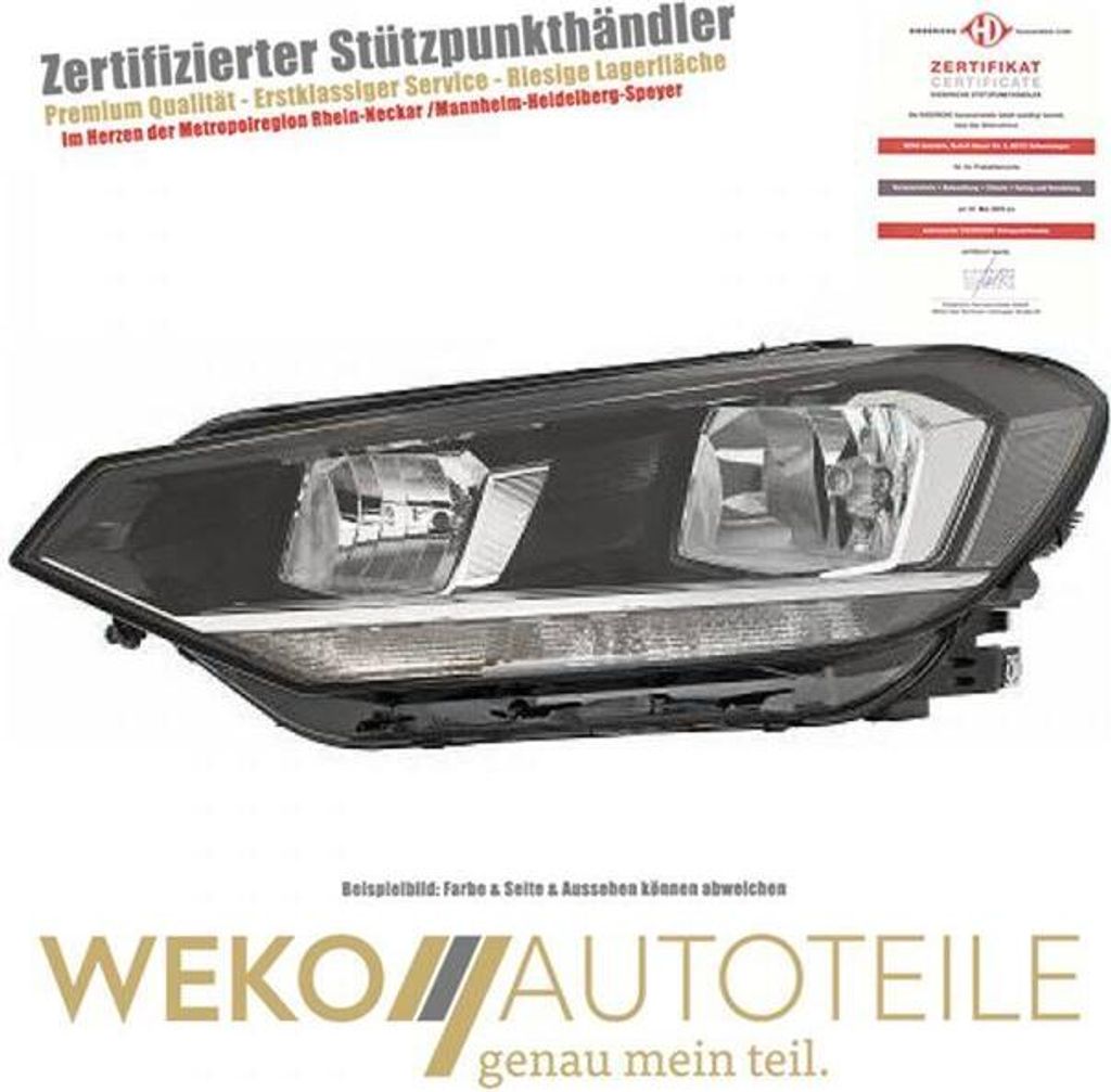 Scheinwerfer links DIEDERICHS 2297081 für VW