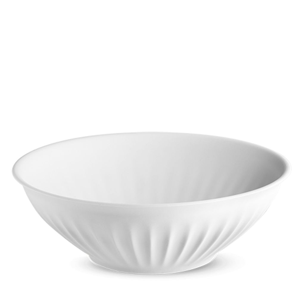 Salatschüssel, weiß, Ribby, 27 cm, tschechisches Porzellan, Produktbild 