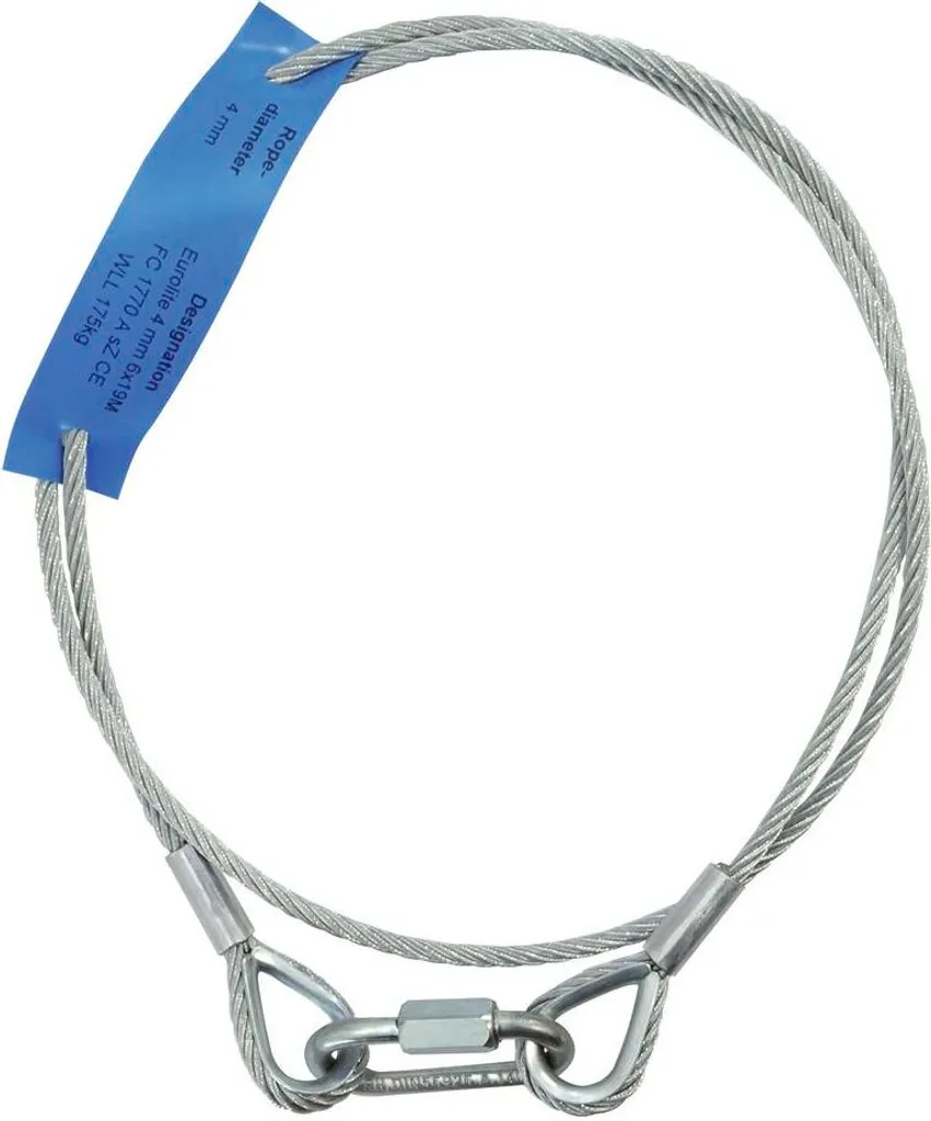 Élingue de sécurité en acier 4x1000mm EUROLITE AG-15 charge max 15kg