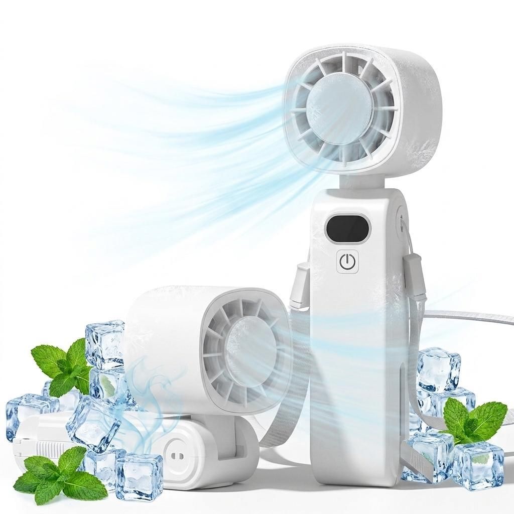 Akku Handventilator 5000mAh, USB wiederaufladbarer Mini Produktbild 