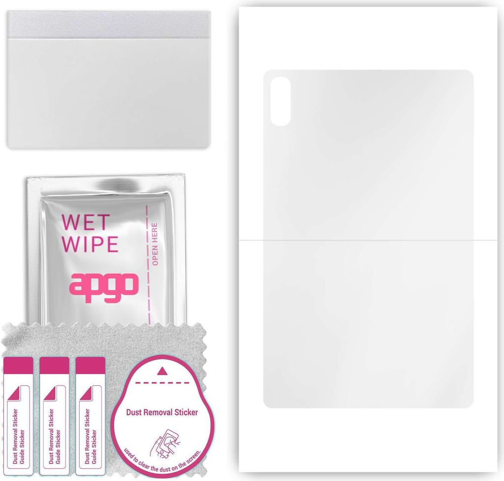 apgo Rückseite Schutzfolie, klar, kompatibel mit Lenovo Tab P11 2nd Gen, Hinten Hydrogel-Displayschutzfolie mit Positionierhilfe, kratzfest, einfa...